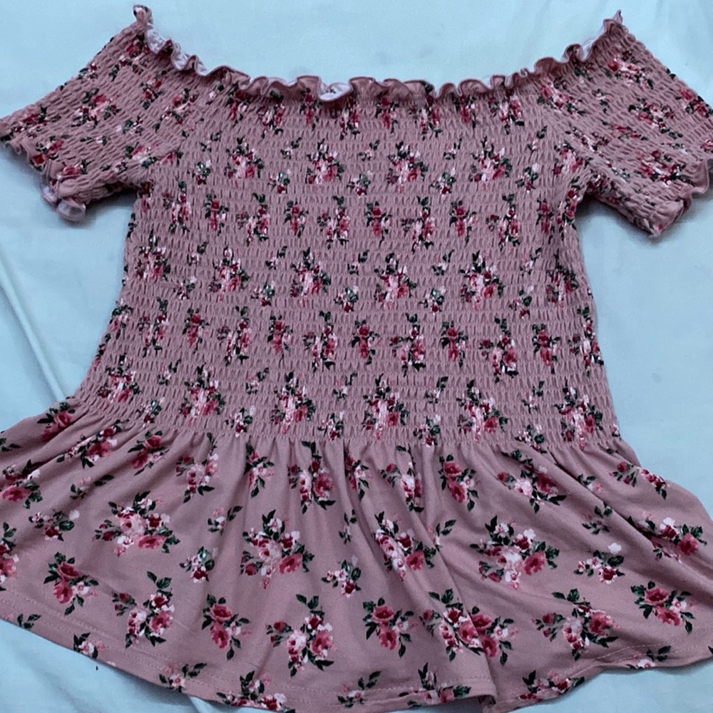 Pink Orange Kiss crop top